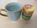 Tasse et son pot de miel Verte