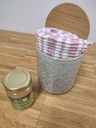 Pot +serviette+ pot de miel beige
